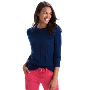 Vineyard Vines Cable Knit Navy Sweater
